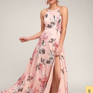 Floral Pink Maxi Dress